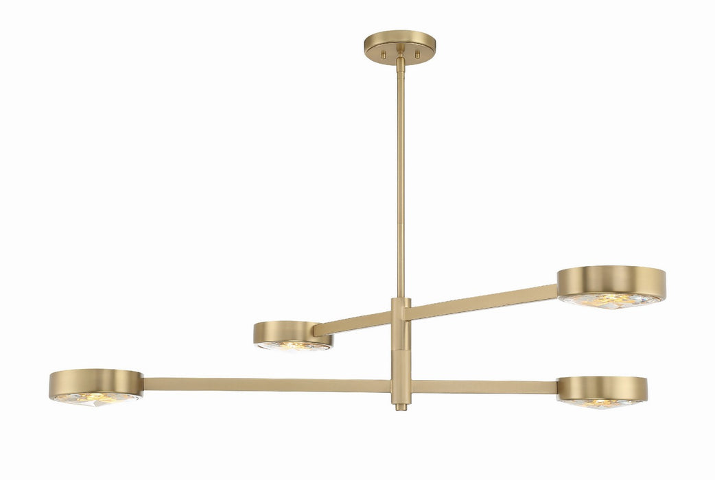 Crystorama ORS-734-MG Orson Four Light Chandelier Modern Gold Main Image.jpg