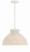 Crystorama RES-10520-MT Reese One Light Pendant Matte White Main Image.jpg