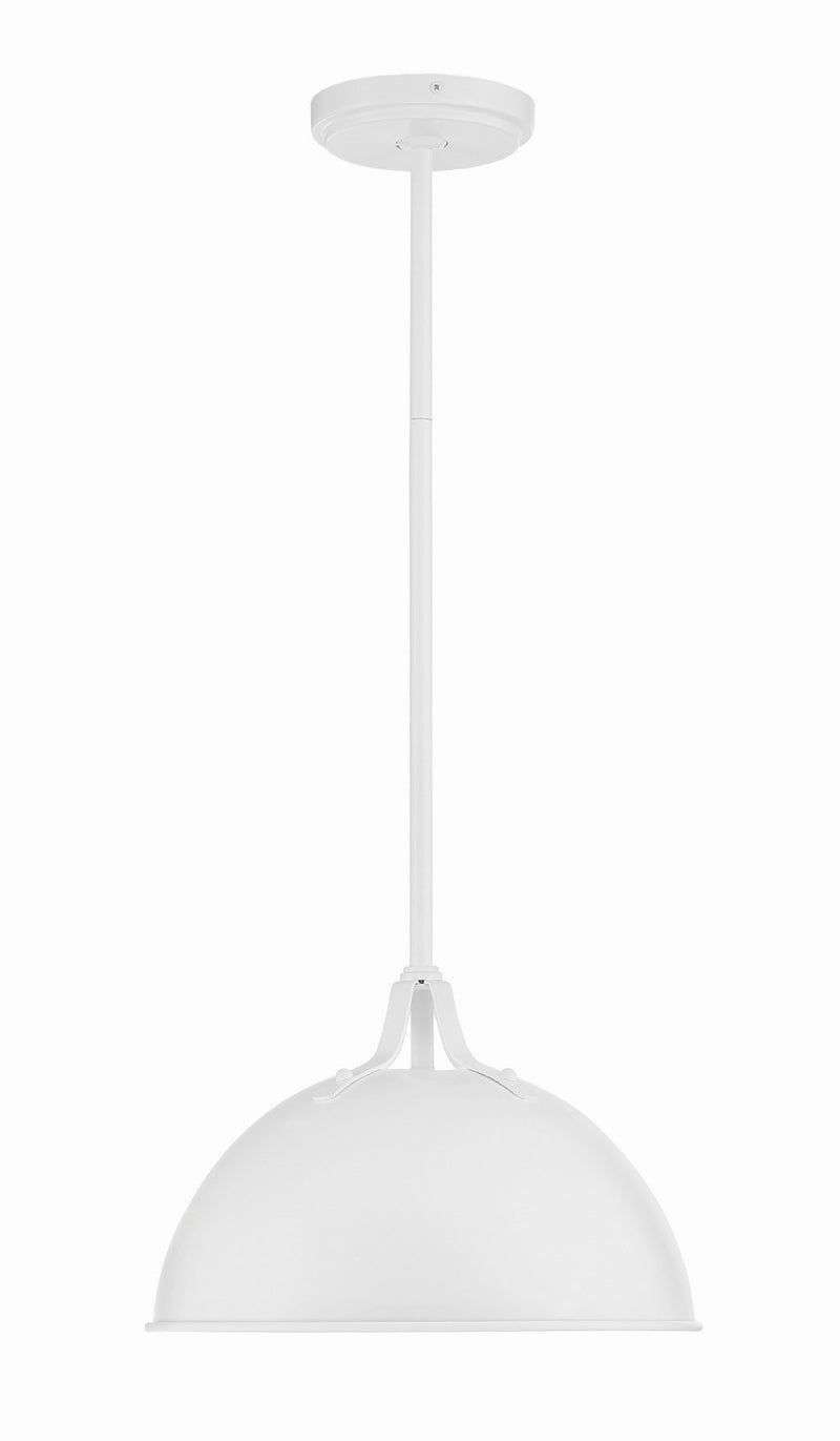 Crystorama SOT-18013-WH Soto One Light Pendant White Main Image.jpg