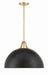 Crystorama SOT-18015-MK-GA Soto One Light Pendant Matte Black / Antique Gold Main Image.jpg
