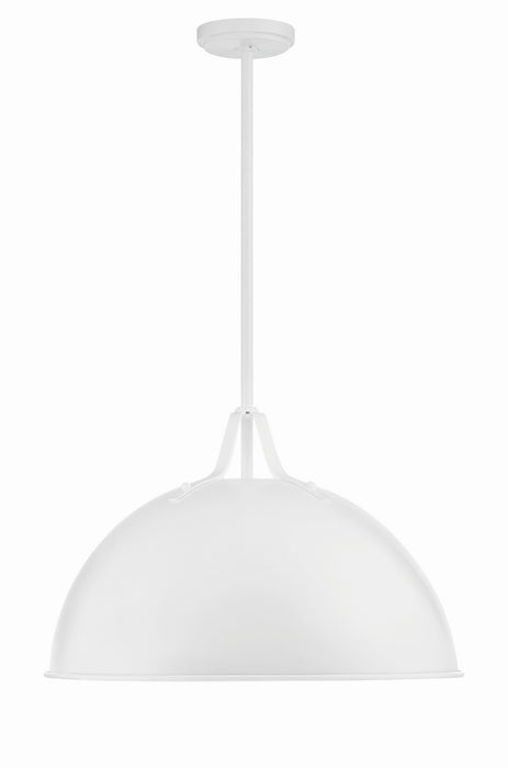 Crystorama SOT-18015-WH Soto One Light Pendant White Main Image.jpg