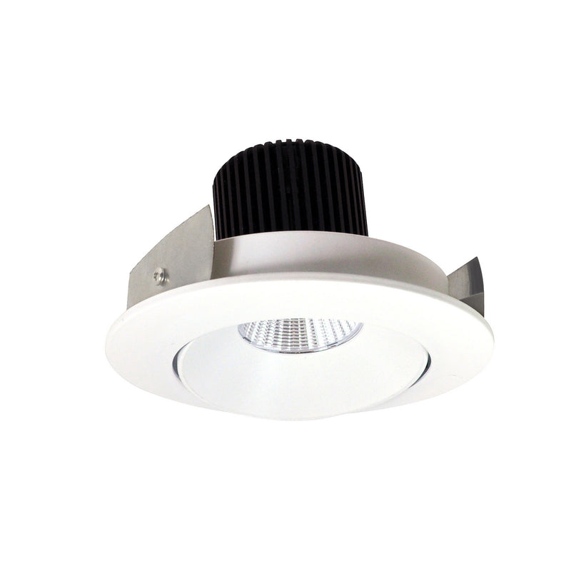 Nora Lighting NIO-4RC30XMPW/10 4" Adj. Round Cone Regressed, Matte Powder White / Matte Powder White Main Image.jpg