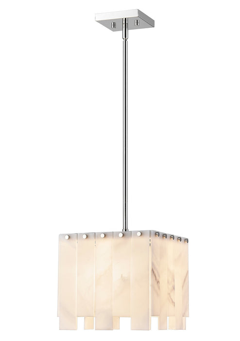 Z-Lite 345P12-PN Viviana One Light Pendant, Polished Nickel Main Image.jpg