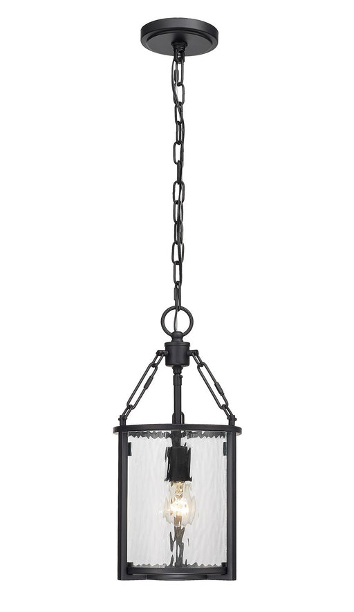 Z-Lite 346P8-MB Barrington One Light Pendant, Matte Black Main Image.jpg