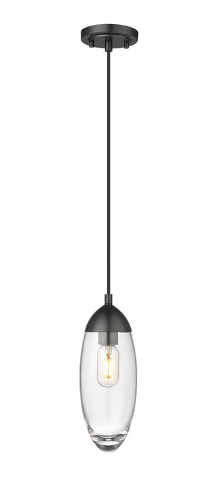 Z-Lite 651P-MB Arden One Light Pendant, Matte Black Main Image.jpg