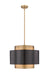 Z-Lite 739P24-BRZ-RB Harlech Three Light Pendant, Bronze / Rubbed Brass Main Image.jpg