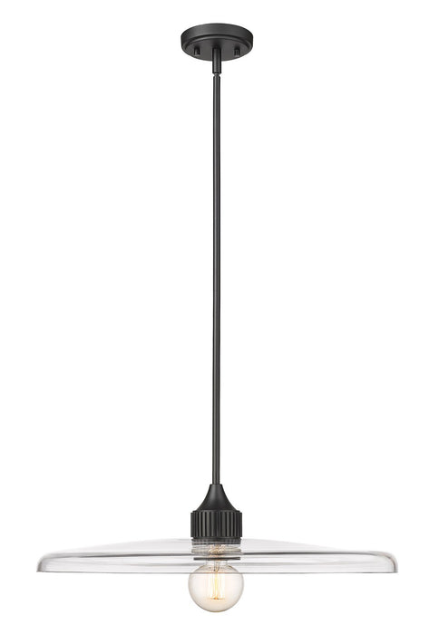 Z-Lite 821P24-MB Paloma One Light Pendant, Matte Black Main Image.jpg