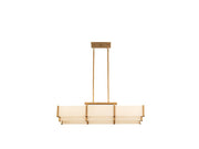 Savoy House 1-2330-5-60 Five Light Linear Chandelier, Distressed Gold