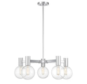 Savoy House 1-3073-5-11 Five Light Chandelier, Chrome