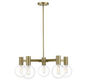 Savoy House 1-3073-5-322 Five Light Chandelier, Warm Brass