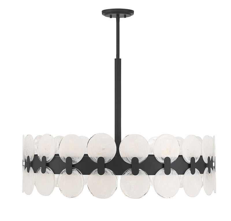 Savoy House 1-3722-10-89 Ten Light Chandelier, Matte Black