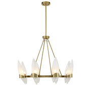 Savoy House 1-5502-8-322 Eight Light Chandelier, Warm Brass