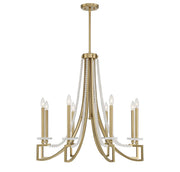 Savoy House 1-8804-8-322 Eight Light Chandelier, Warm Brass