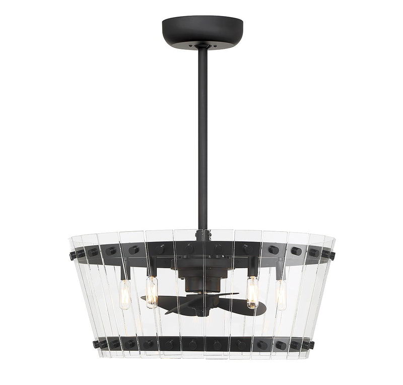 Savoy House 24-FD-8853-89 LED Fan D'Lier, Matte Black