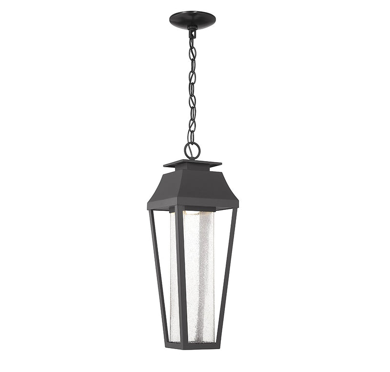 Savoy House 5-357-BK LED Outdoor Hanging Lantern, Matte Black