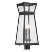 Savoy House 5-633-BK Three Light Outdoor Post Lantern, Matte Black