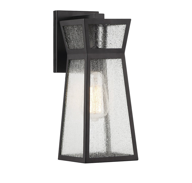 Savoy House 5-634-BK One Light Outdoor Wall Lantern, Matte Black