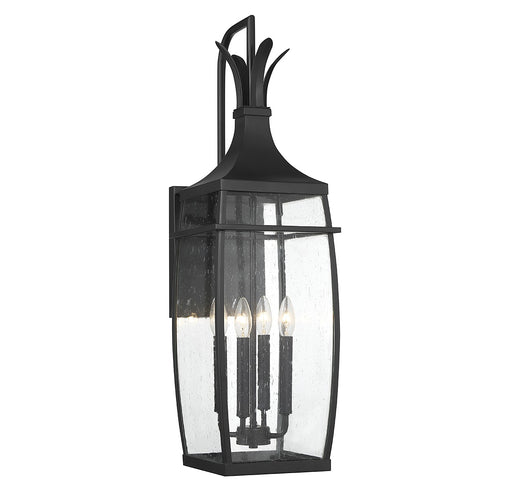 Savoy House 5-764-BK Four Light Outdoor Wall Lantern, Matte Black