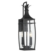 Savoy House 5-766-BK Two Light Outdoor Wall Lantern, Matte Black