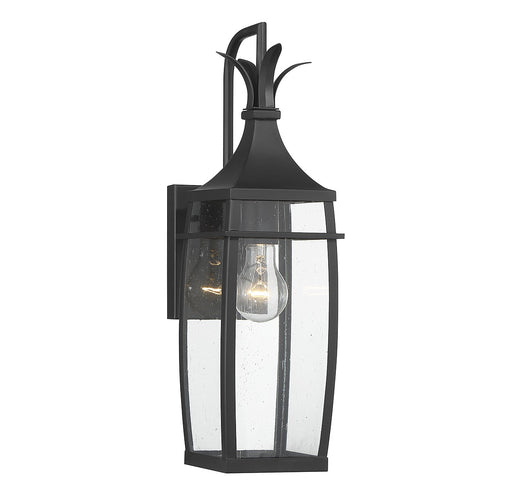 Savoy House 5-768-BK One Light Outdoor Wall Lantern, Matte Black