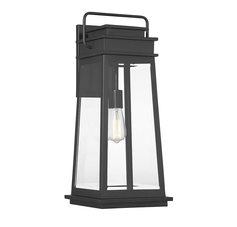 Savoy House 5-814-BK One Light Outdoor Wall Lantern, Matte Black
