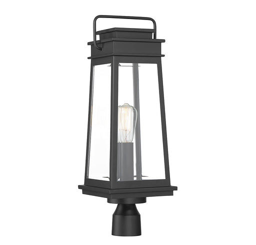 Savoy House 5-817-BK One Light Outdoor Post Lantern, Matte Black