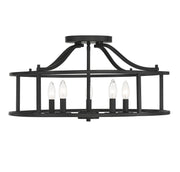 Savoy House 6-1679-5-89 Five Light Semi Flush Mount, Matte Black