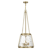 Savoy House 7-1804-4-322 Four Light Pendant, Warm Brass