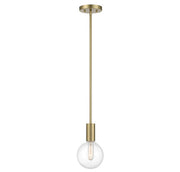 Savoy House 7-3075-1-322 One Light Mini Pendant, Warm Brass
