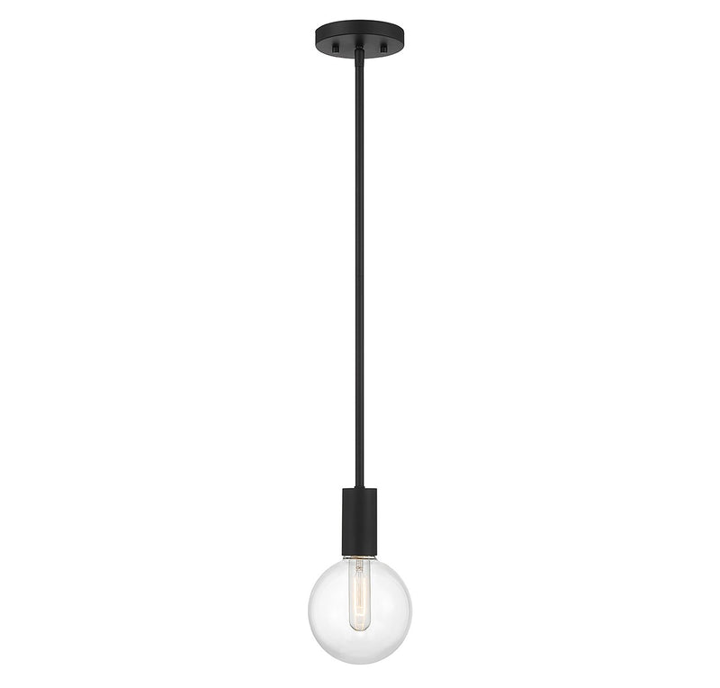 Savoy House 7-3075-1-89 One Light Mini Pendant, Matte Black