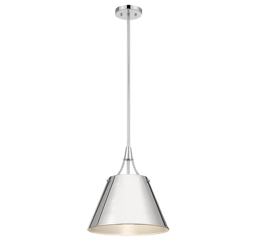 Savoy House 7-4499-1-109 One Light Pendant, Polished Nickel