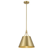 Savoy House 7-4499-1-322 One Light Pendant, Warm Brass