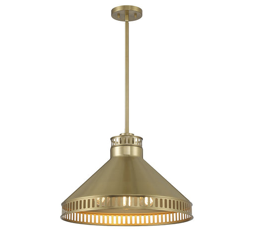 Savoy House 7-8801-3-322 Three Light Pendant, Warm Brass