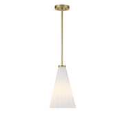 Savoy House 7-8840-1-322 One Light Pendant, Warm Brass
