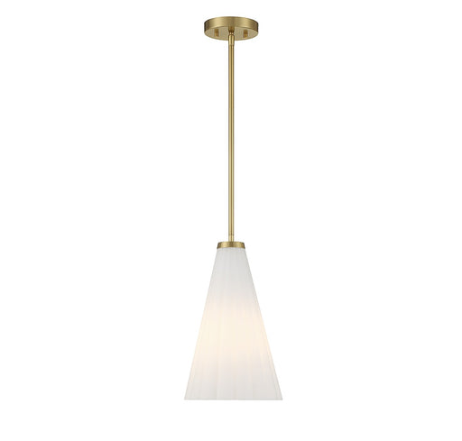 Savoy House 7-8840-1-322 One Light Pendant, Warm Brass
