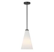 Savoy House 7-8840-1-89 One Light Pendant, Matte Black