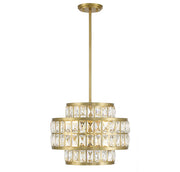 Savoy House 7-9044-3-322 Three Light Pendant, Warm Brass
