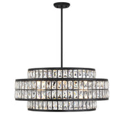 Savoy House 7-9048-6-89 Six Light Pendant, Matte Black