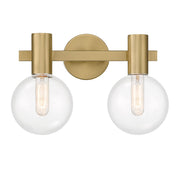 Savoy House 8-3076-2-322 Two Light Bathroom Vanity, Warm Brass