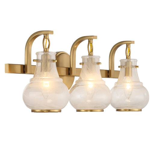 Savoy House 8-4417-3-322 Three Light Bathroom Vanity, Warm Brass (2)