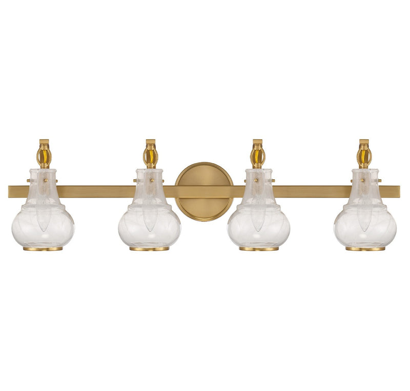 Savoy House 8-4417-4-322 Four Light Bathroom Vanity, Warm Brass (3)