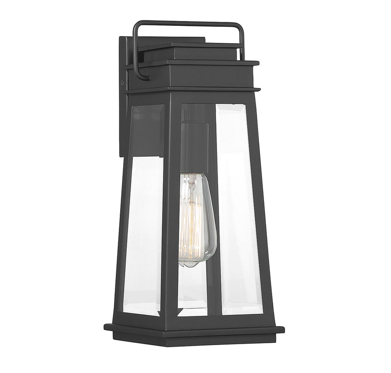Savoy House 5-812-BK One Light Outdoor Wall Lantern, Matte Black
