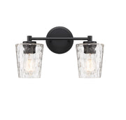 Savoy House 8-5606-2-BK Two Light Bathroom Vanity, Matte Black