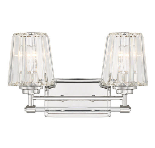 Savoy House 8-6001-2-109 Two Light Bathroom Vanity, Polished Nickel