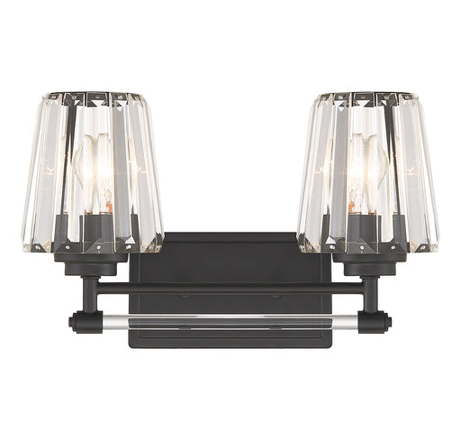 Savoy House 8-6001-2-BK Two Light Bathroom Vanity, Matte Black
