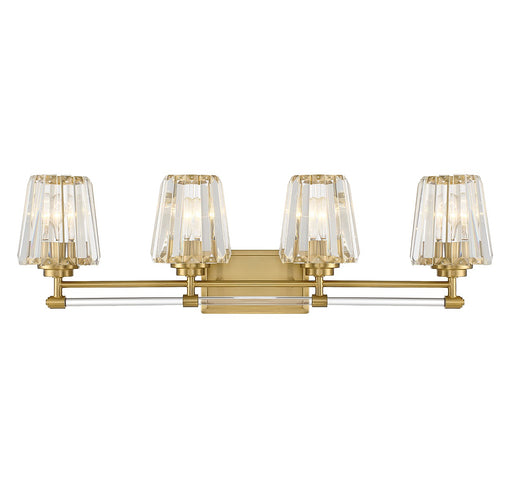 Savoy House 8-6001-4-322 Four Light Bathroom Vanity, Warm Brass