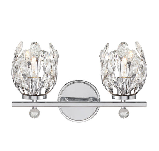 Savoy House 8-6601-2-11 Two Light Bathroom Vanity, Chrome
