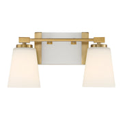 Savoy House 8-6901-2-322 Two Light Bathroom Vanity, Warm Brass