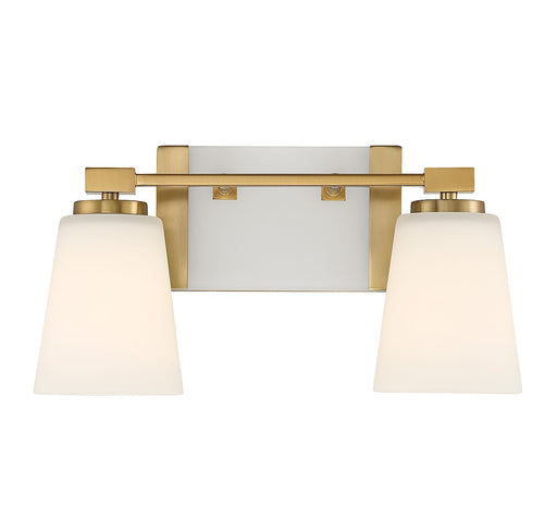 Savoy House 8-6901-2-322 Two Light Bathroom Vanity, Warm Brass