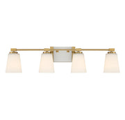 Savoy House 8-6901-4-322 Four Light Bathroom Vanity, Warm Brass